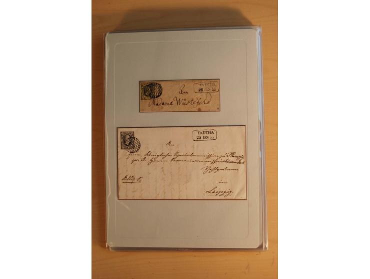STEMPELSAMMLUNG: Sammlung von über 1200 meist frankierten Briefen sowie rund 350 losen Marke und Briefstücken, dabei viele Fr