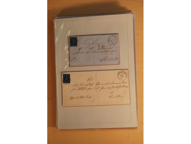 STEMPELSAMMLUNG: Sammlung von über 1200 meist frankierten Briefen sowie rund 350 losen Marke und Briefstücken, dabei viele Fr