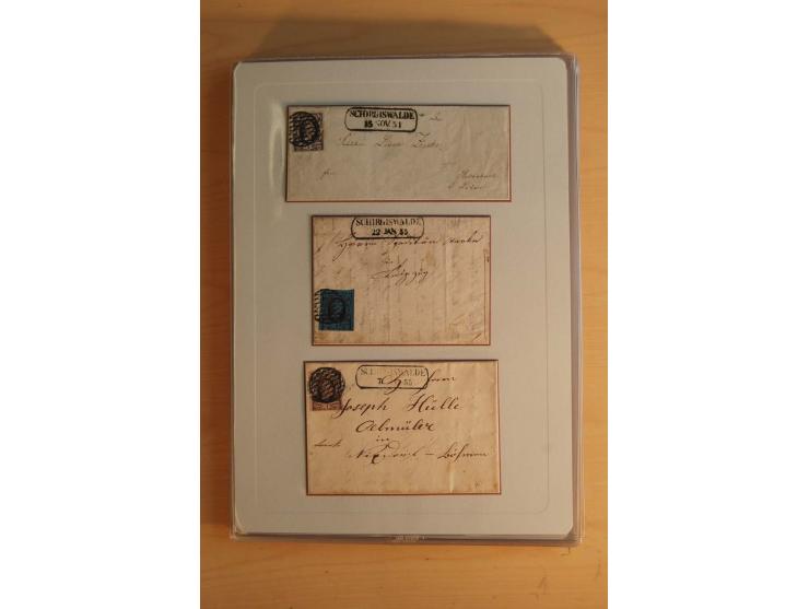 STEMPELSAMMLUNG: Sammlung von über 1200 meist frankierten Briefen sowie rund 350 losen Marke und Briefstücken, dabei viele Fr