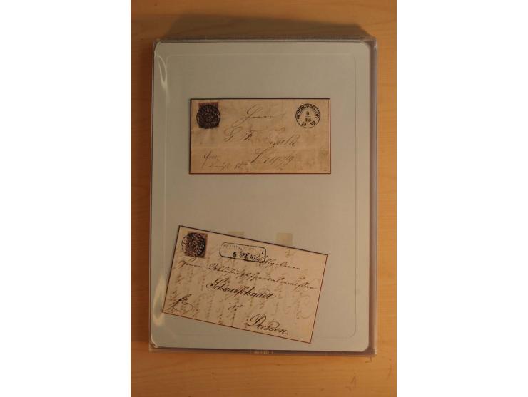 STEMPELSAMMLUNG: Sammlung von über 1200 meist frankierten Briefen sowie rund 350 losen Marke und Briefstücken, dabei viele Fr