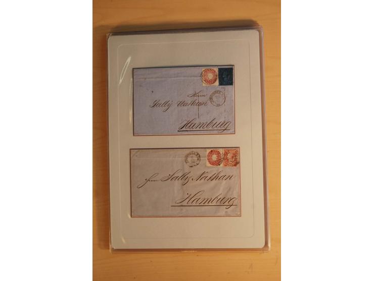 STEMPELSAMMLUNG: Sammlung von über 1200 meist frankierten Briefen sowie rund 350 losen Marke und Briefstücken, dabei viele Fr