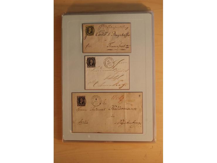 STEMPELSAMMLUNG: Sammlung von über 1200 meist frankierten Briefen sowie rund 350 losen Marke und Briefstücken, dabei viele Fr