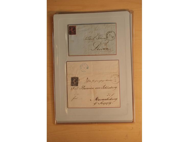 STEMPELSAMMLUNG: Sammlung von über 1200 meist frankierten Briefen sowie rund 350 losen Marke und Briefstücken, dabei viele Fr
