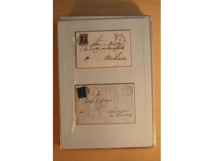 STEMPELSAMMLUNG: Sammlung von über 1200 meist frankierten Briefen sowie rund 350 losen Marke und Briefstücken, dabei viele Fr
