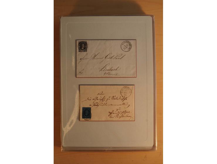 STEMPELSAMMLUNG: Sammlung von über 1200 meist frankierten Briefen sowie rund 350 losen Marke und Briefstücken, dabei viele Fr