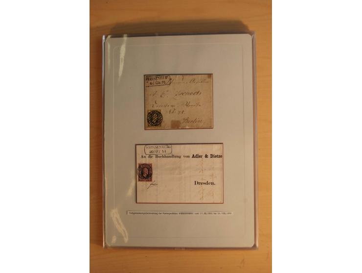 STEMPELSAMMLUNG: Sammlung von über 1200 meist frankierten Briefen sowie rund 350 losen Marke und Briefstücken, dabei viele Fr