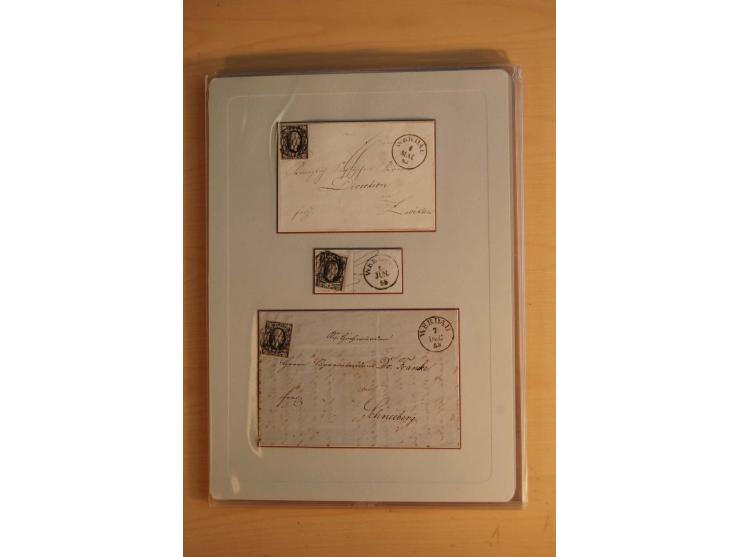 STEMPELSAMMLUNG: Sammlung von über 1200 meist frankierten Briefen sowie rund 350 losen Marke und Briefstücken, dabei viele Fr