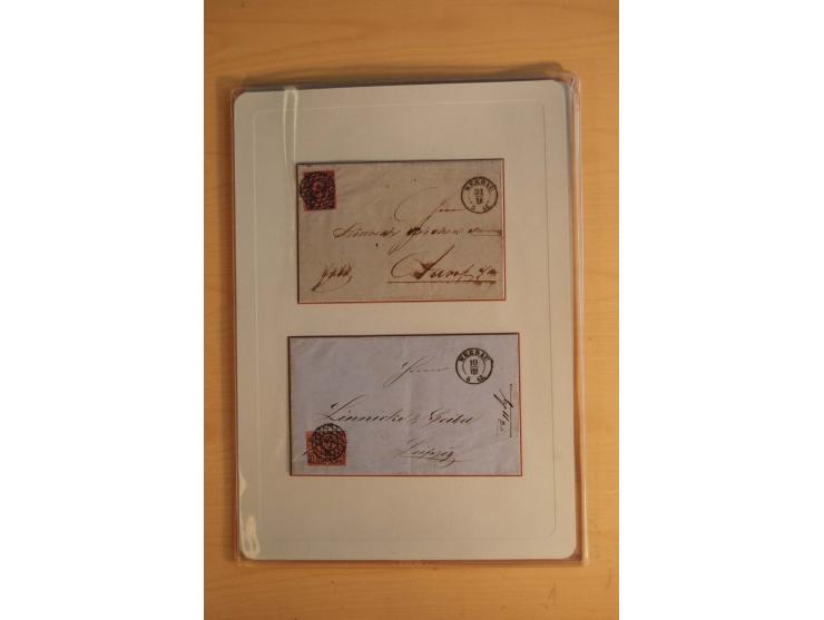 STEMPELSAMMLUNG: Sammlung von über 1200 meist frankierten Briefen sowie rund 350 losen Marke und Briefstücken, dabei viele Fr