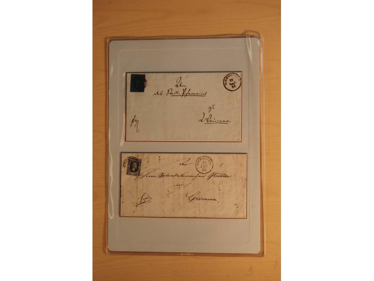 STEMPELSAMMLUNG: Sammlung von über 1200 meist frankierten Briefen sowie rund 350 losen Marke und Briefstücken, dabei viele Fr