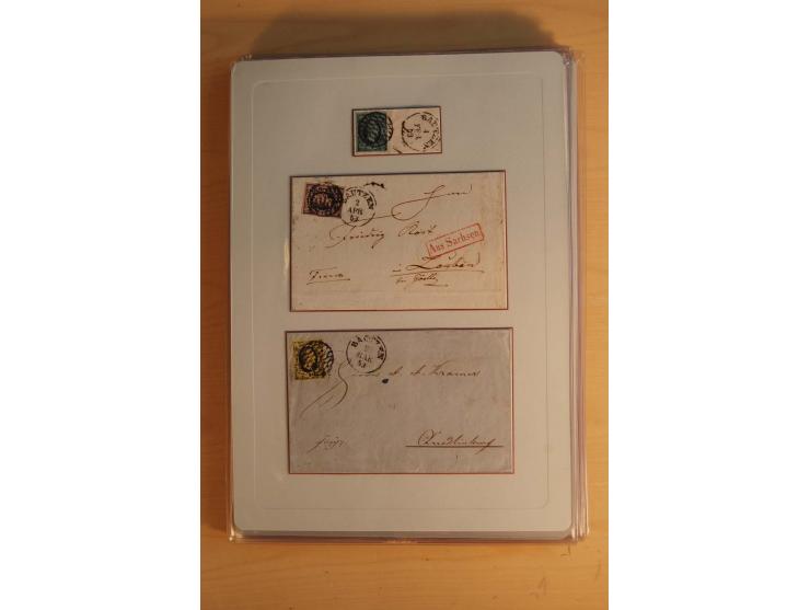 STEMPELSAMMLUNG: Sammlung von über 1200 meist frankierten Briefen sowie rund 350 losen Marke und Briefstücken, dabei viele Fr