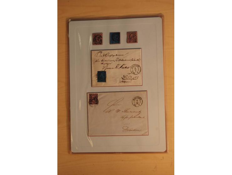 STEMPELSAMMLUNG: Sammlung von über 1200 meist frankierten Briefen sowie rund 350 losen Marke und Briefstücken, dabei viele Fr