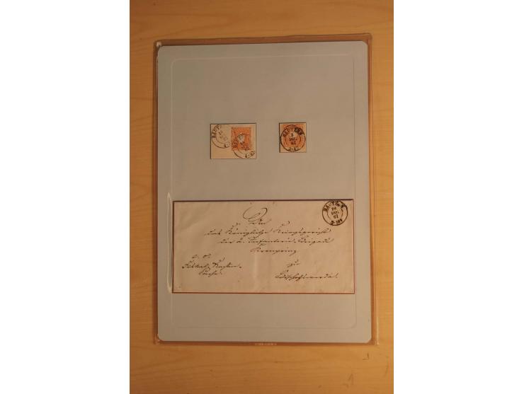 STEMPELSAMMLUNG: Sammlung von über 1200 meist frankierten Briefen sowie rund 350 losen Marke und Briefstücken, dabei viele Fr