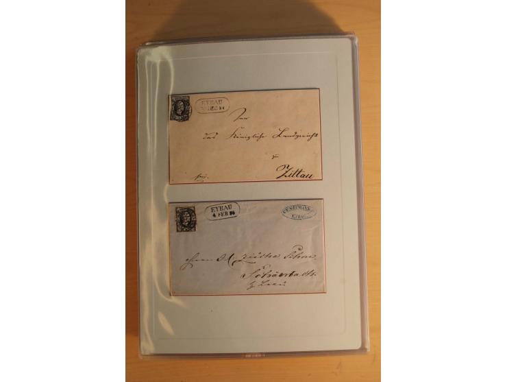 STEMPELSAMMLUNG: Sammlung von über 1200 meist frankierten Briefen sowie rund 350 losen Marke und Briefstücken, dabei viele Fr
