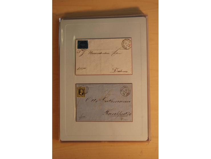 STEMPELSAMMLUNG: Sammlung von über 1200 meist frankierten Briefen sowie rund 350 losen Marke und Briefstücken, dabei viele Fr