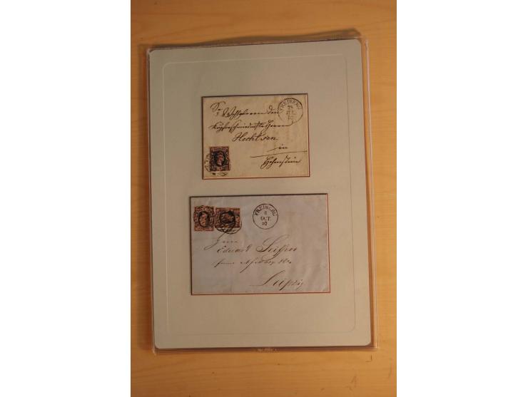 STEMPELSAMMLUNG: Sammlung von über 1200 meist frankierten Briefen sowie rund 350 losen Marke und Briefstücken, dabei viele Fr