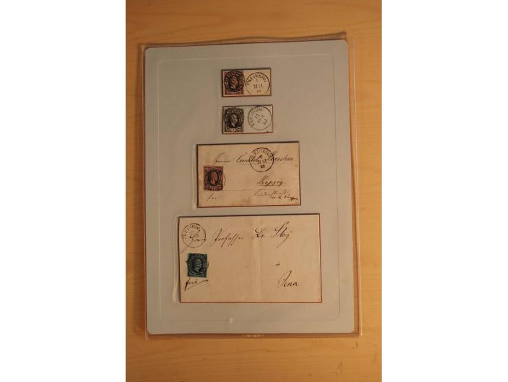 STEMPELSAMMLUNG: Sammlung von über 1200 meist frankierten Briefen sowie rund 350 losen Marke und Briefstücken, dabei viele Fr