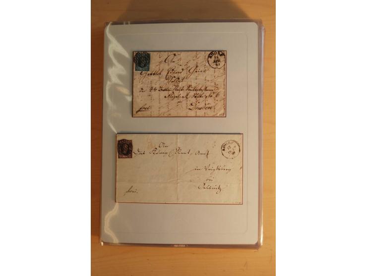 STEMPELSAMMLUNG: Sammlung von über 1200 meist frankierten Briefen sowie rund 350 losen Marke und Briefstücken, dabei viele Fr