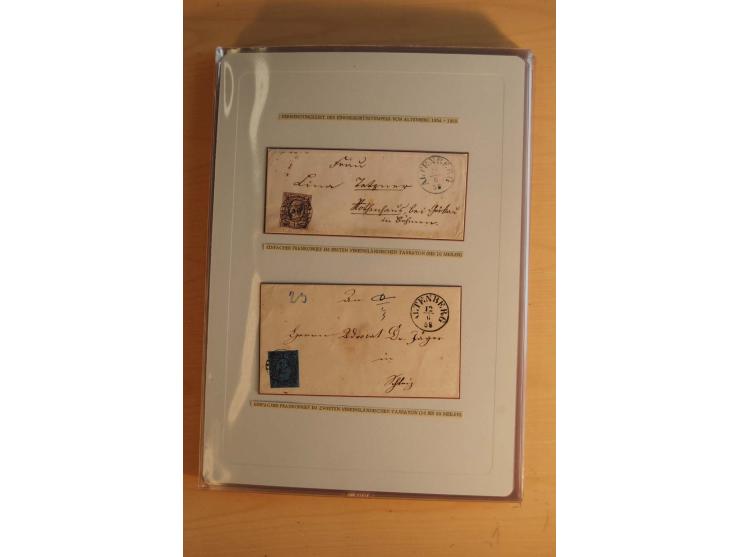 STEMPELSAMMLUNG: Sammlung von über 1200 meist frankierten Briefen sowie rund 350 losen Marke und Briefstücken, dabei viele Fr