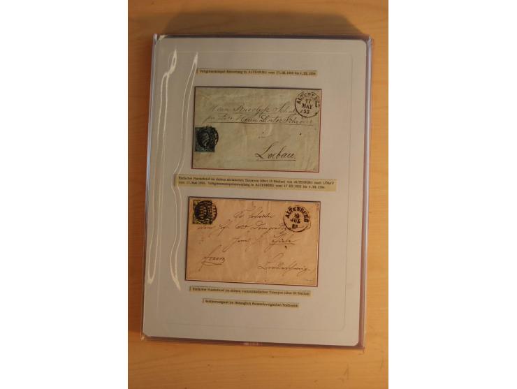 STEMPELSAMMLUNG: Sammlung von über 1200 meist frankierten Briefen sowie rund 350 losen Marke und Briefstücken, dabei viele Fr