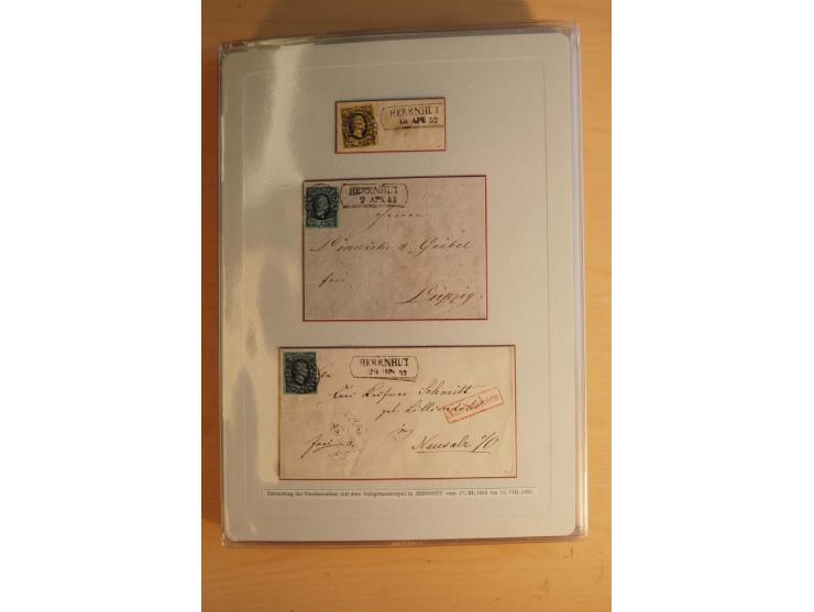 STEMPELSAMMLUNG: Sammlung von über 1200 meist frankierten Briefen sowie rund 350 losen Marke und Briefstücken, dabei viele Fr