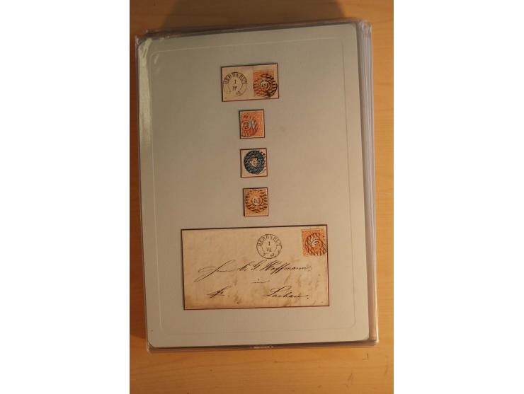 STEMPELSAMMLUNG: Sammlung von über 1200 meist frankierten Briefen sowie rund 350 losen Marke und Briefstücken, dabei viele Fr