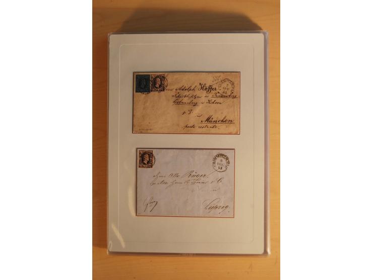 STEMPELSAMMLUNG: Sammlung von über 1200 meist frankierten Briefen sowie rund 350 losen Marke und Briefstücken, dabei viele Fr