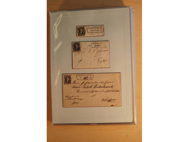 STEMPELSAMMLUNG: Sammlung von über 1200 meist frankierten Briefen sowie rund 350 losen Marke und Briefstücken, dabei viele Fr