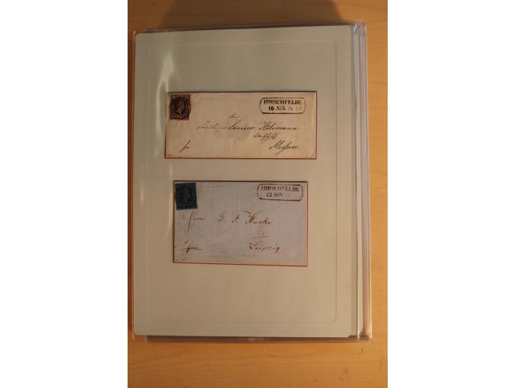 STEMPELSAMMLUNG: Sammlung von über 1200 meist frankierten Briefen sowie rund 350 losen Marke und Briefstücken, dabei viele Fr