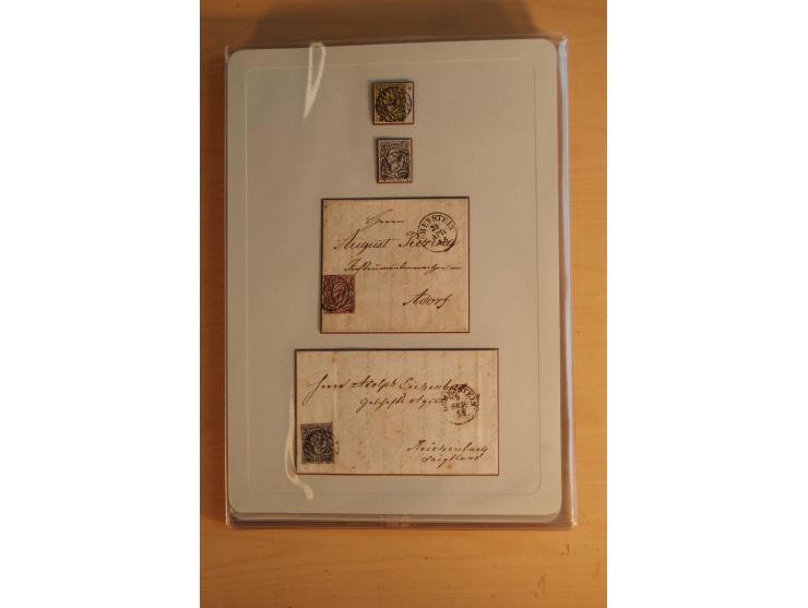 STEMPELSAMMLUNG: Sammlung von über 1200 meist frankierten Briefen sowie rund 350 losen Marke und Briefstücken, dabei viele Fr