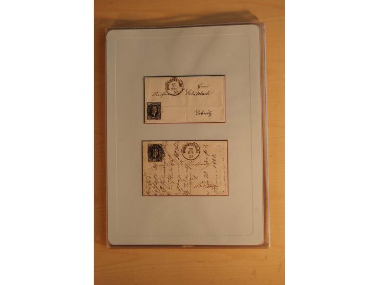 STEMPELSAMMLUNG: Sammlung von über 1200 meist frankierten Briefen sowie rund 350 losen Marke und Briefstücken, dabei viele Fr
