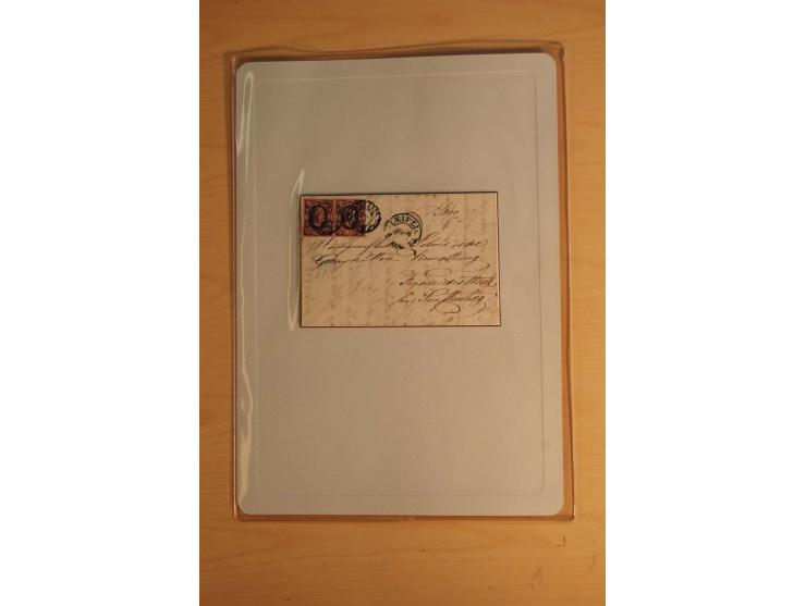 STEMPELSAMMLUNG: Sammlung von über 1200 meist frankierten Briefen sowie rund 350 losen Marke und Briefstücken, dabei viele Fr