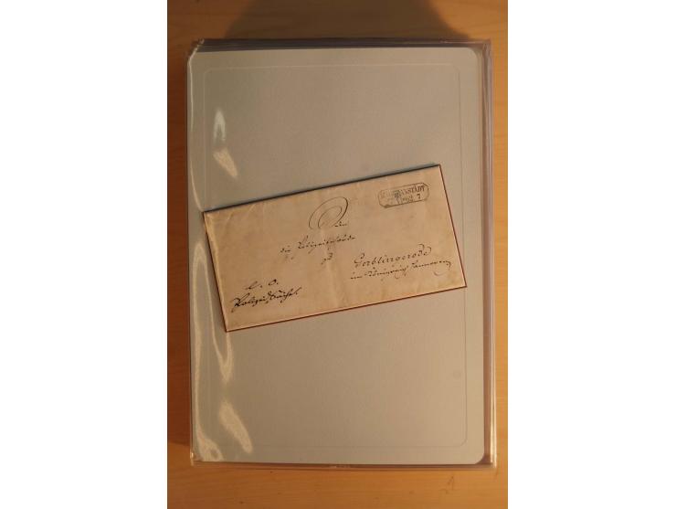 STEMPELSAMMLUNG: Sammlung von über 1200 meist frankierten Briefen sowie rund 350 losen Marke und Briefstücken, dabei viele Fr