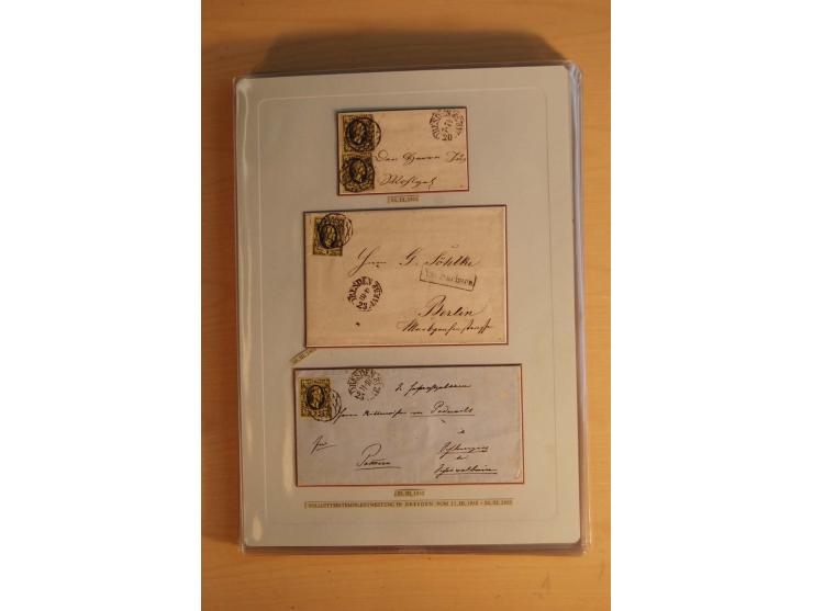 STEMPELSAMMLUNG: Sammlung von über 1200 meist frankierten Briefen sowie rund 350 losen Marke und Briefstücken, dabei viele Fr