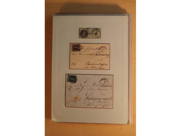 STEMPELSAMMLUNG: Sammlung von über 1200 meist frankierten Briefen sowie rund 350 losen Marke und Briefstücken, dabei viele Fr