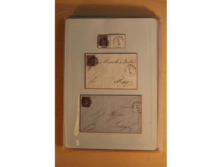 STEMPELSAMMLUNG: Sammlung von über 1200 meist frankierten Briefen sowie rund 350 losen Marke und Briefstücken, dabei viele Fr