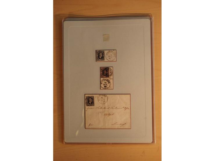 STEMPELSAMMLUNG: Sammlung von über 1200 meist frankierten Briefen sowie rund 350 losen Marke und Briefstücken, dabei viele Fr