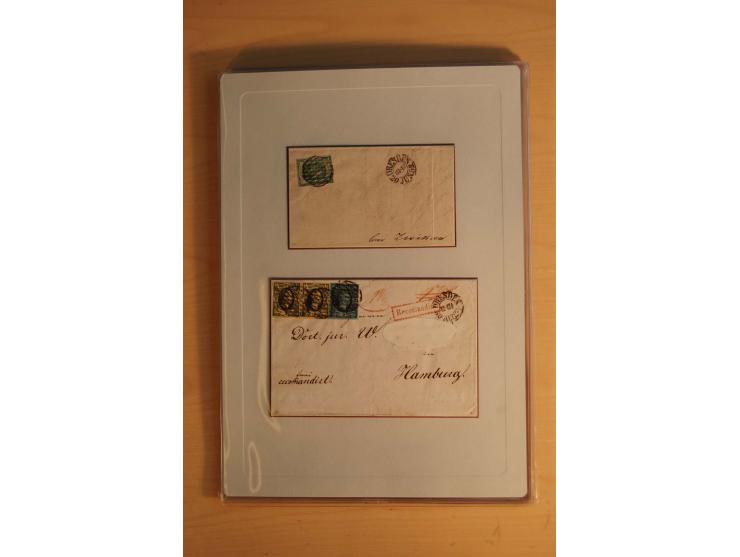 STEMPELSAMMLUNG: Sammlung von über 1200 meist frankierten Briefen sowie rund 350 losen Marke und Briefstücken, dabei viele Fr