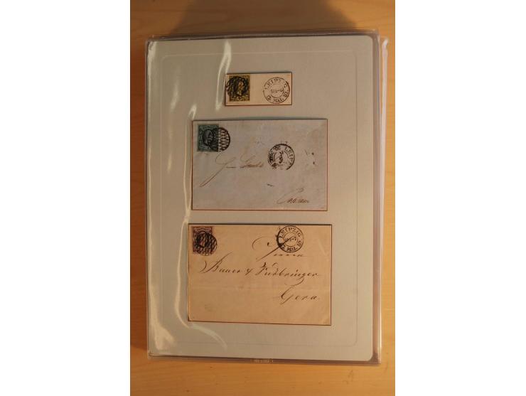 STEMPELSAMMLUNG: Sammlung von über 1200 meist frankierten Briefen sowie rund 350 losen Marke und Briefstücken, dabei viele Fr