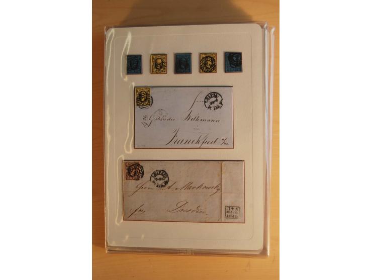 STEMPELSAMMLUNG: Sammlung von über 1200 meist frankierten Briefen sowie rund 350 losen Marke und Briefstücken, dabei viele Fr