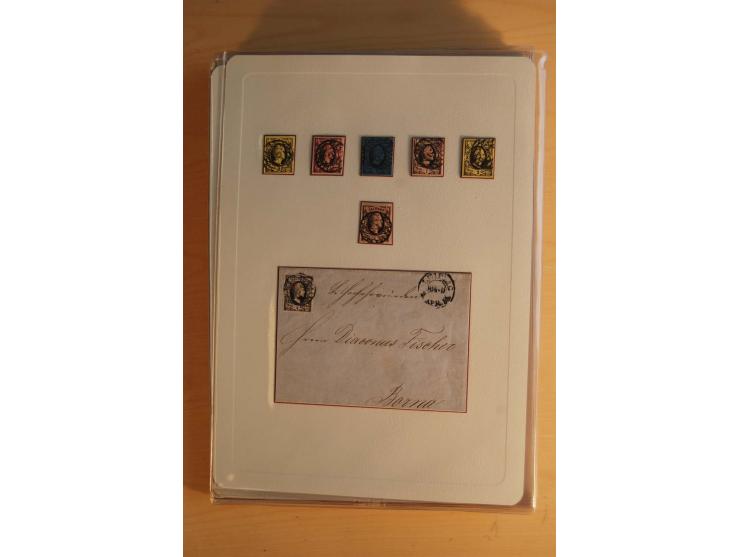 STEMPELSAMMLUNG: Sammlung von über 1200 meist frankierten Briefen sowie rund 350 losen Marke und Briefstücken, dabei viele Fr