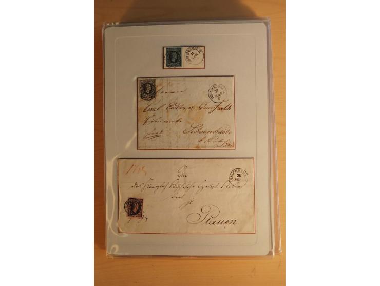 STEMPELSAMMLUNG: Sammlung von über 1200 meist frankierten Briefen sowie rund 350 losen Marke und Briefstücken, dabei viele Fr