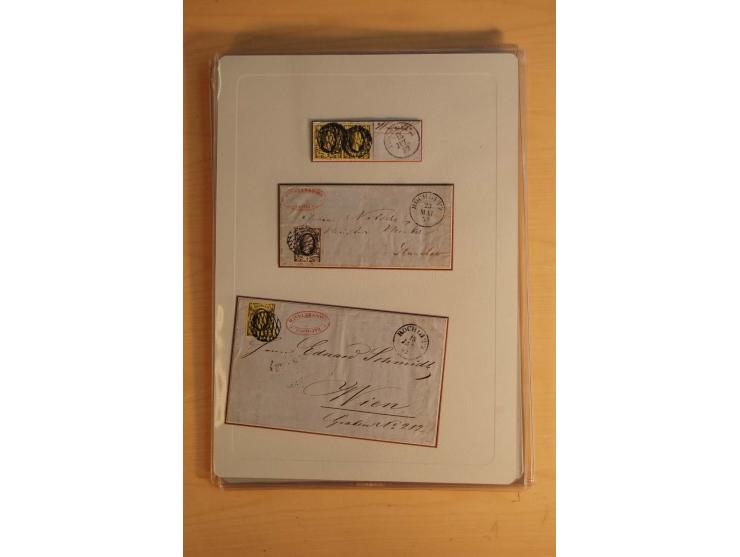 STEMPELSAMMLUNG: Sammlung von über 1200 meist frankierten Briefen sowie rund 350 losen Marke und Briefstücken, dabei viele Fr
