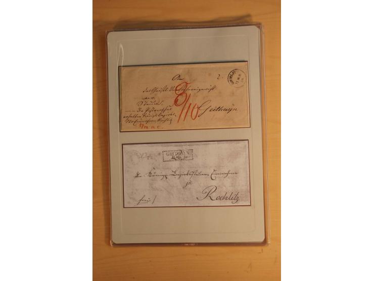 STEMPELSAMMLUNG: Sammlung von über 1200 meist frankierten Briefen sowie rund 350 losen Marke und Briefstücken, dabei viele Fr