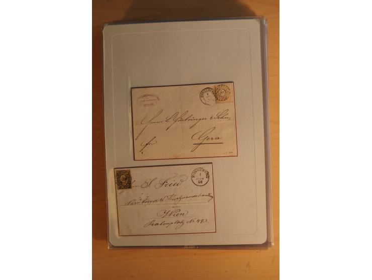 STEMPELSAMMLUNG: Sammlung von über 1200 meist frankierten Briefen sowie rund 350 losen Marke und Briefstücken, dabei viele Fr