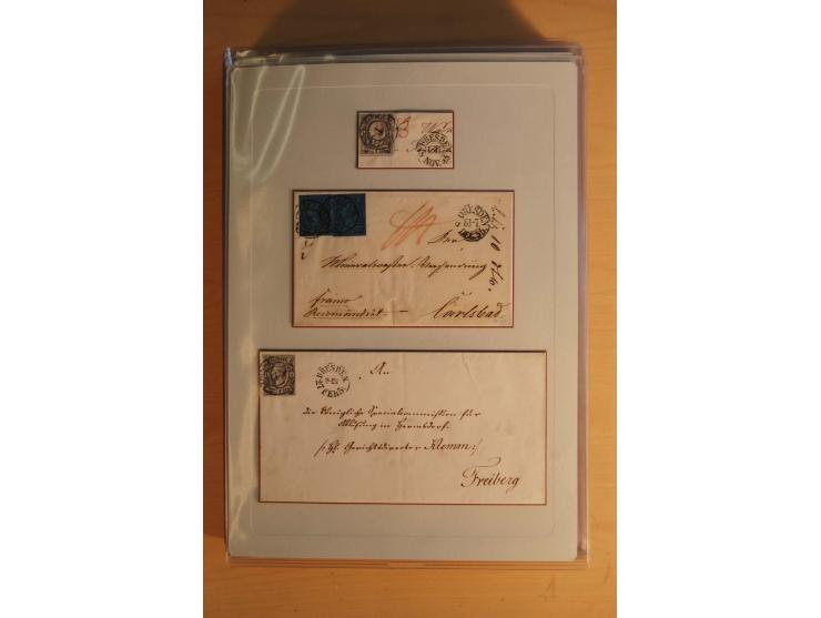 STEMPELSAMMLUNG: Sammlung von über 1200 meist frankierten Briefen sowie rund 350 losen Marke und Briefstücken, dabei viele Fr