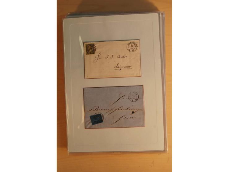 STEMPELSAMMLUNG: Sammlung von über 1200 meist frankierten Briefen sowie rund 350 losen Marke und Briefstücken, dabei viele Fr