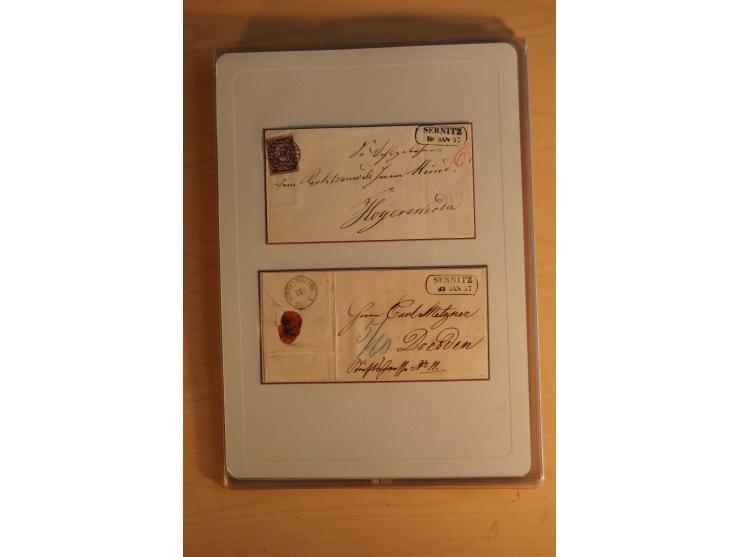 STEMPELSAMMLUNG: Sammlung von über 1200 meist frankierten Briefen sowie rund 350 losen Marke und Briefstücken, dabei viele Fr