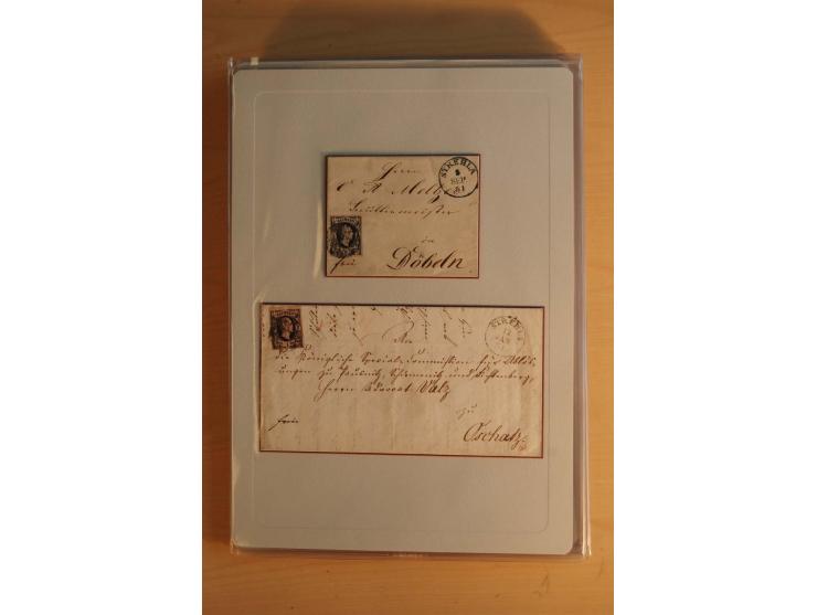 STEMPELSAMMLUNG: Sammlung von über 1200 meist frankierten Briefen sowie rund 350 losen Marke und Briefstücken, dabei viele Fr