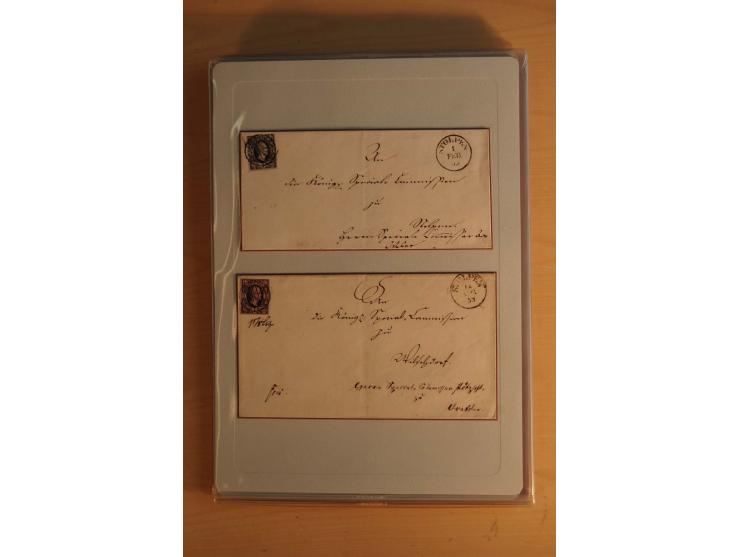 STEMPELSAMMLUNG: Sammlung von über 1200 meist frankierten Briefen sowie rund 350 losen Marke und Briefstücken, dabei viele Fr