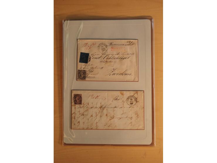 STEMPELSAMMLUNG: Sammlung von über 1200 meist frankierten Briefen sowie rund 350 losen Marke und Briefstücken, dabei viele Fr